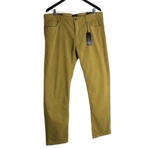 NWT The Men's Store Bloomingdale's Tailored Fit Mustard Pants Size 38Wx32L